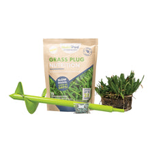 Load image into Gallery viewer, SodPods® St. Augustine CitraBlue® Grass Plugs with Power Planter Auger and NutriPod® Plant Food