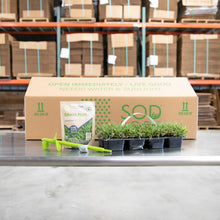 Load image into Gallery viewer, SodPods® Zoysia Grass Plugs with Power Planter Auger and NutriPod® Plant Food