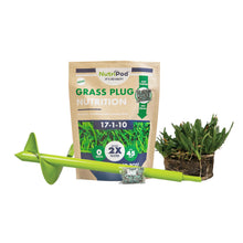Load image into Gallery viewer, SodPods® St. Augustine CitraBlue® Grass Plugs with Power Planter Auger and NutriPod® Plant Food
